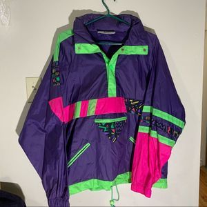 Vintage Pants and Top Windbreaker Set